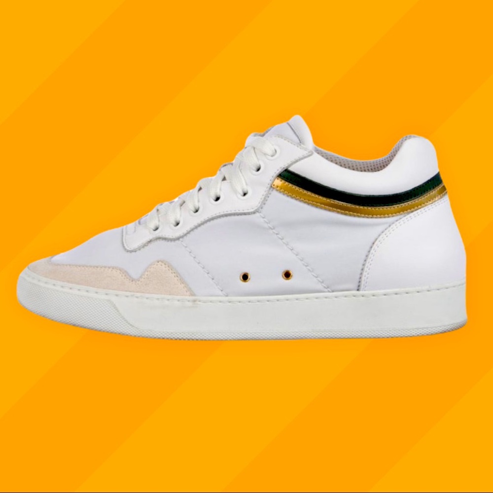 BUSCEMI white sneakers, size 8